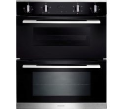 RANGEMASTER RMB7245BL/SS Electric Double Oven - Black & Stainless Steel